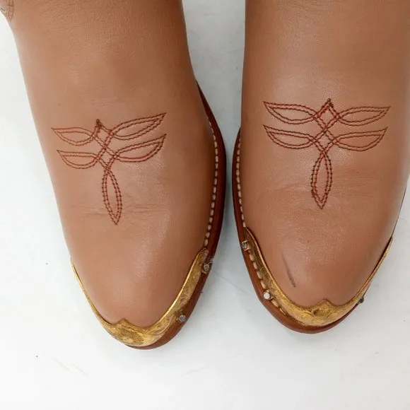Vintage Capezio Womens Cowboy Boots Fashion High Heels Western Cowgirl 7.5 M USA