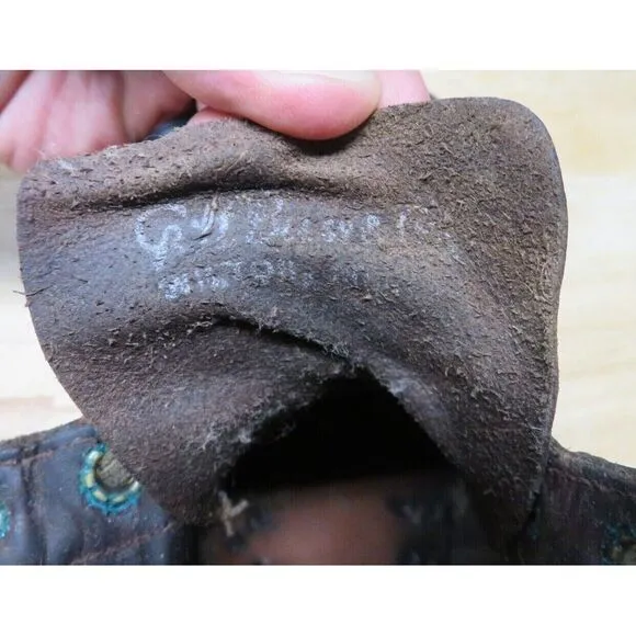 Vintage GH BASS Wilton Maine Monk Strap Logging Shoes Boots Size 8 E Leather‎