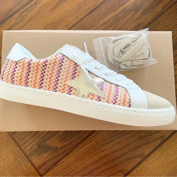 Vintage Havana Tweed Stripe Star Sneakers Women’s Shoes Size 8 NEW Retail $125