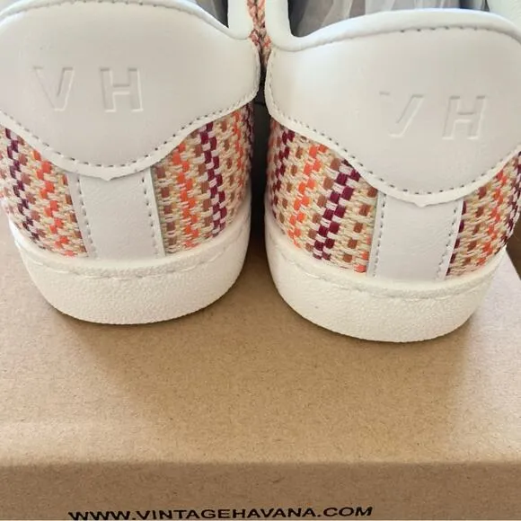 Vintage Havana Tweed Stripe Star Sneakers Women’s Shoes Size 8 NEW Retail $125