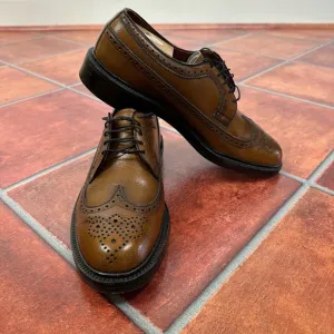 Vintage Nunn Bush Handmade Leather Wingtip Brogues Size 8.5