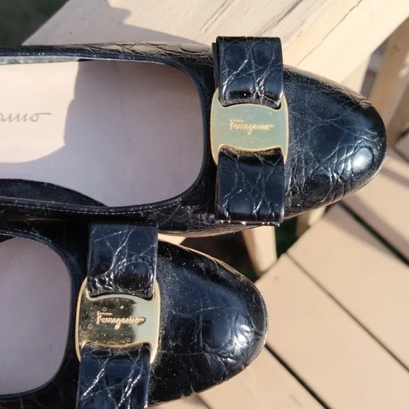 Vintage Salvatore Ferragamo Kitten Heel Shoes