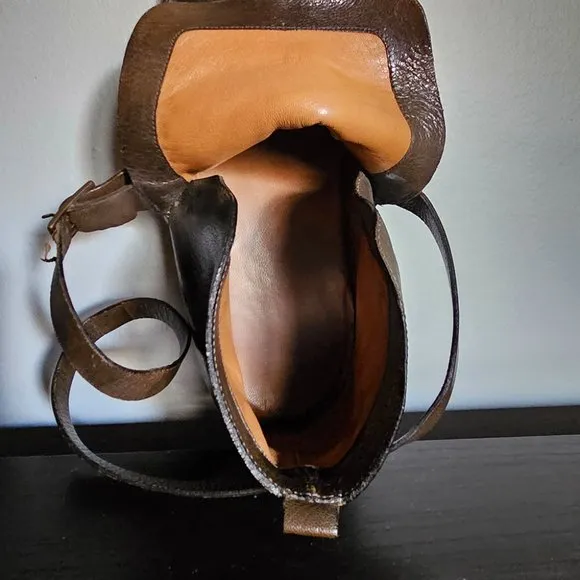 Vintage Vero Cuoio Men Brown Shoes, Size 9