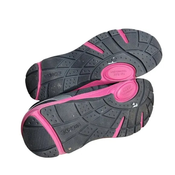Vionic Running Shoes Women’s Size 11 Alliance Lace Up Athletic Black Pink Gray