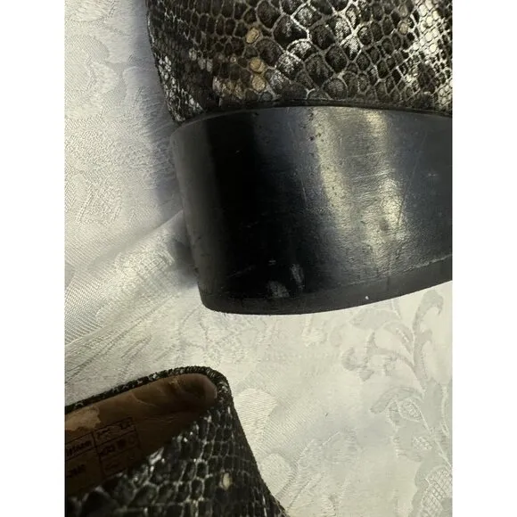 Vionic Size 9 Kamryn Boa Metallic Snake Nebuck Ankle‎ Boots Booties Comfort Shoe