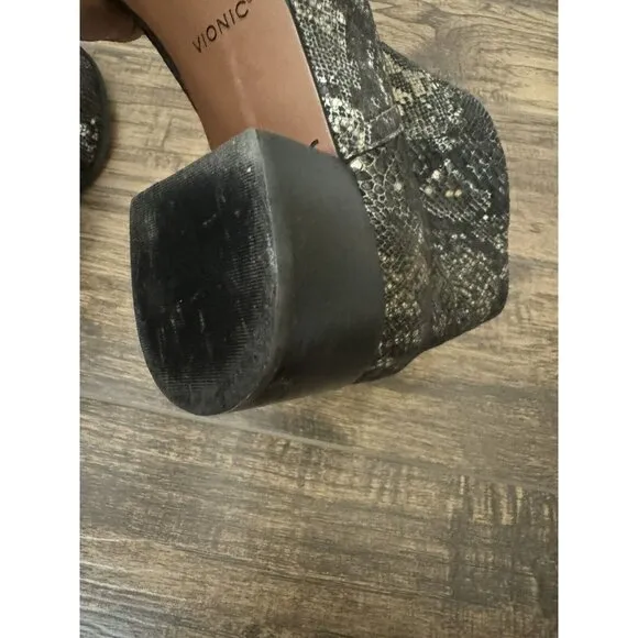 Vionic Size 9 Kamryn Boa Metallic Snake Nebuck Ankle‎ Boots Booties Comfort Shoe