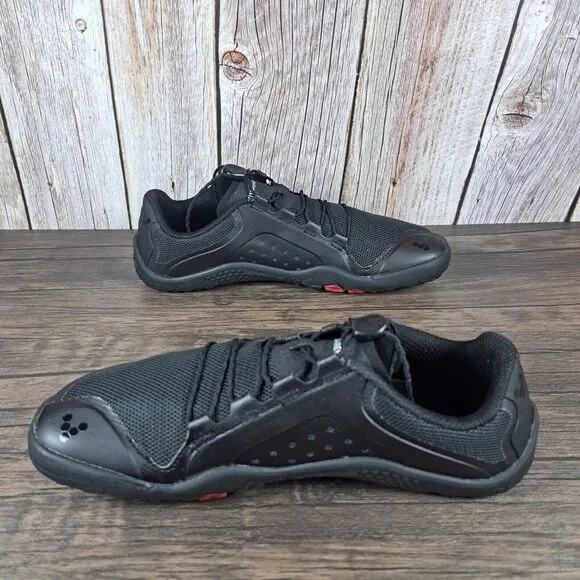 Vivobarefoot Primus Trail II FG Black Running Shoes Women's Sz 5 EU36 (VGC)