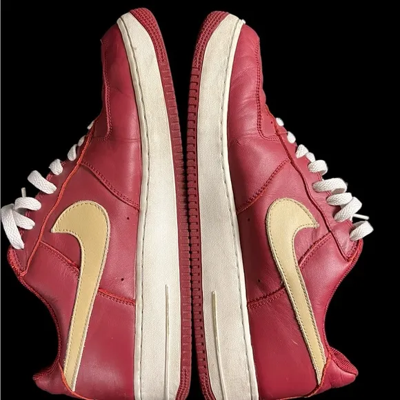 VTG 2003 Nike Air Force 1 Low Mens Size 13 Lebron James Cavs Crimson 306353-671