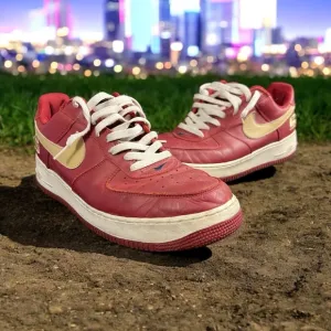 VTG 2003 Nike Air Force 1 Low Mens Size 13 Lebron James Cavs Crimson 306353-671