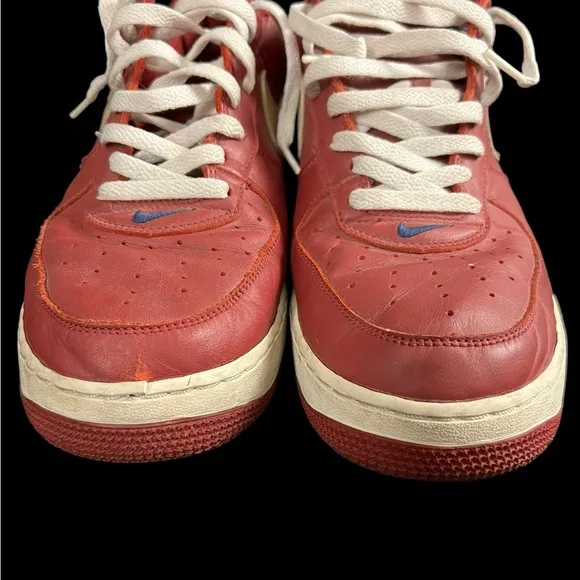 VTG 2003 Nike Air Force 1 Low Mens Size 13 Lebron James Cavs Crimson 306353-671