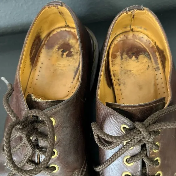 Vtg 90s Doc Martens 1561/59 Oxford Shoes Brown England Leather Men's UK 11 US 12
