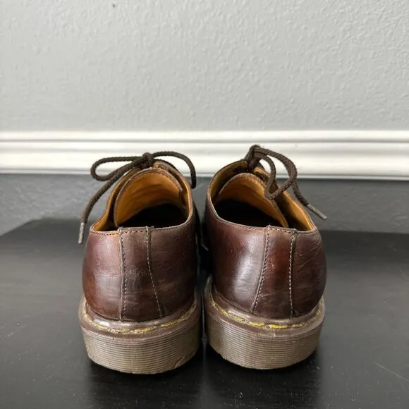 Vtg 90s Doc Martens 1561/59 Oxford Shoes Brown England Leather Men's UK 11 US 12