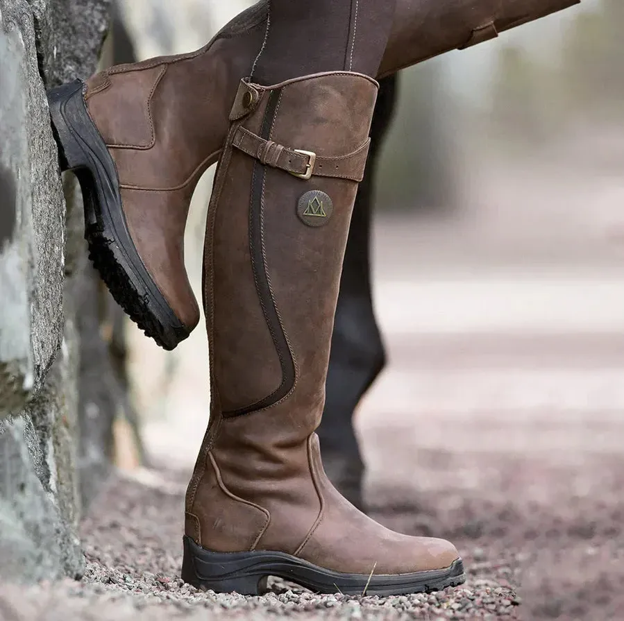 Wasserdichter damen-outdoorstiefel, robust und atmungsaktiv
