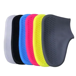 Waterproof Silicone Shoe Covers 1Pair 3Sizes 6Colours