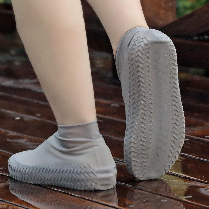 Waterproof Silicone Shoe Covers 1Pair 3Sizes 6Colours