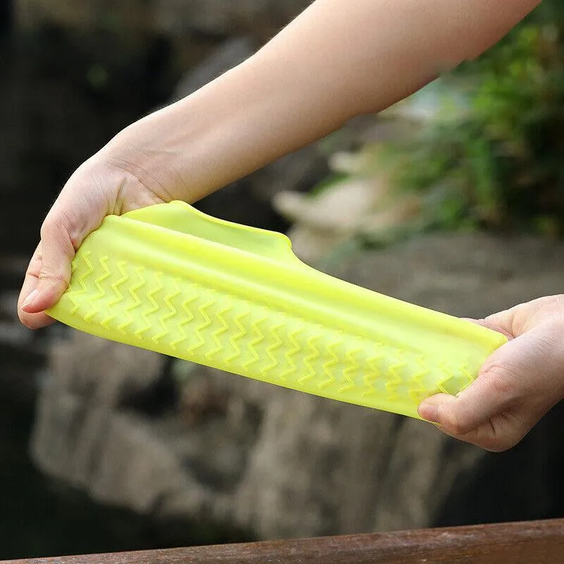 Waterproof Silicone Shoe Covers 1Pair 3Sizes 6Colours