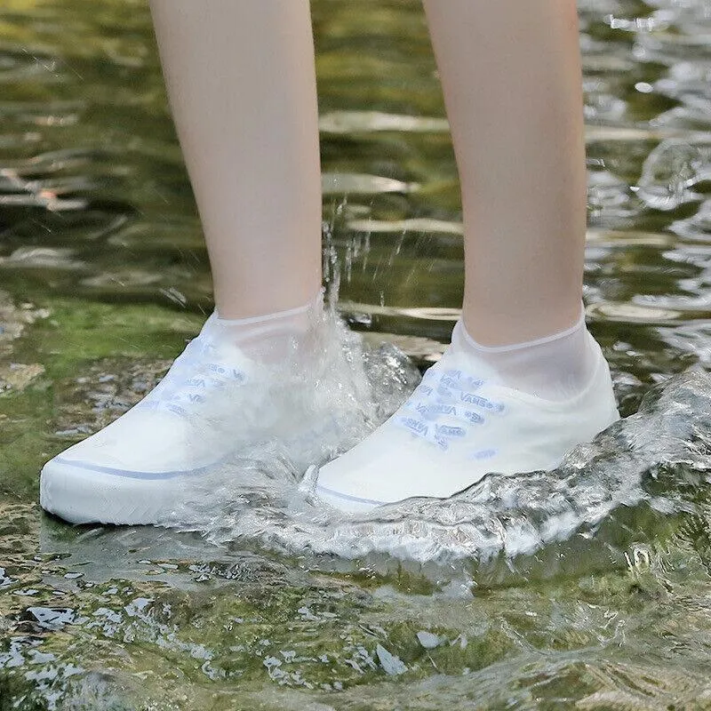 Waterproof Silicone Shoe Covers 1Pair 3Sizes 6Colours