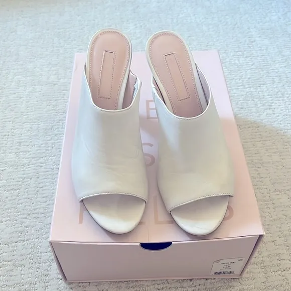 White Heeled Mules By Avec Les Filles