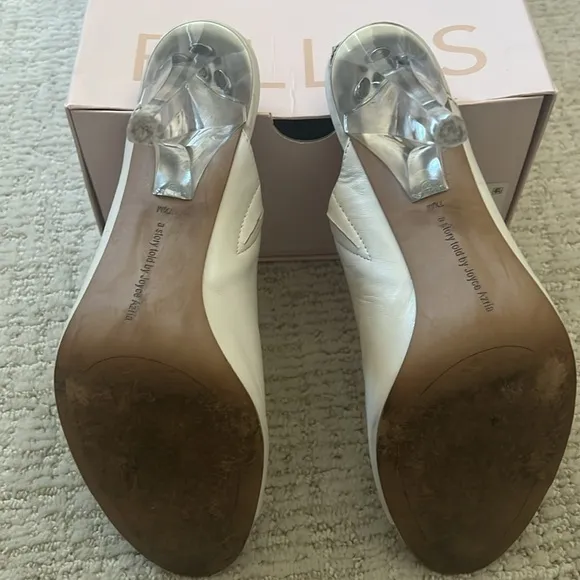 White Heeled Mules By Avec Les Filles