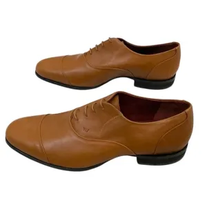 Wolf &amp; Shepherds Mens Brown &amp; Black Leather Lace Up Shoes Size 13