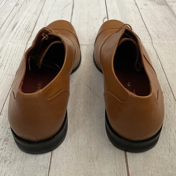 Wolf &amp; Shepherds Mens Brown &amp; Black Leather Lace Up Shoes Size 13