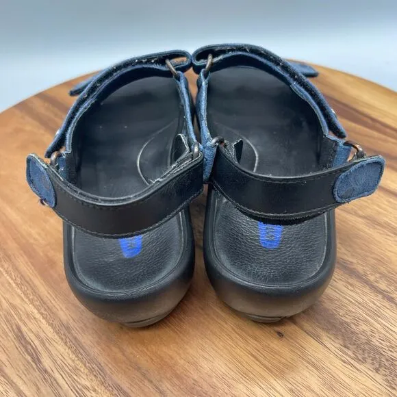 Wolky Rio Sandals Womens Size 9 Jewel Navy Strappy Slingback Open Toe