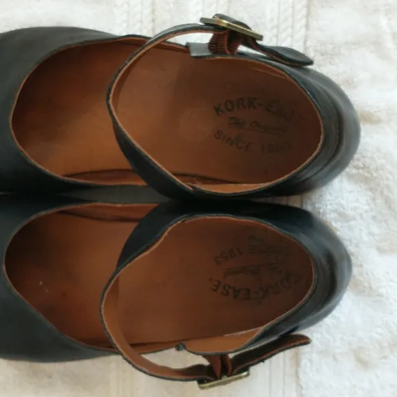 Women's Kork Ease Bellota Black Leather Mary Janes Size 10