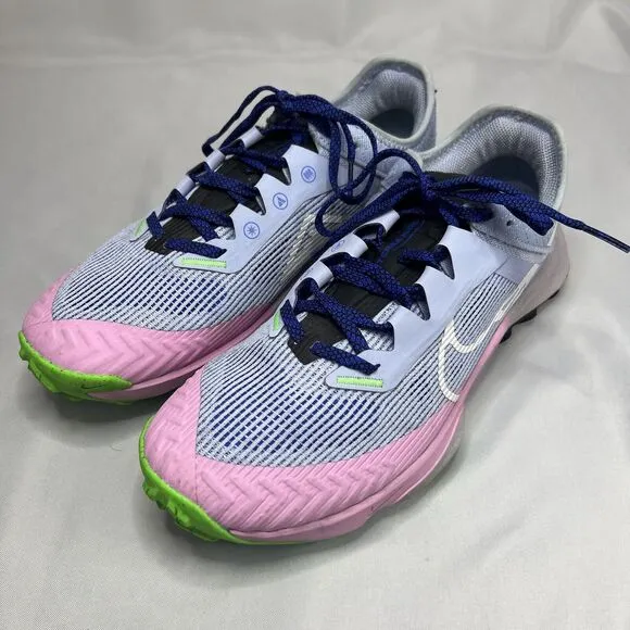 Women's Nike Air Zoom Terra Kiger Perforated Trail Running Shoes Blue DH0654-500