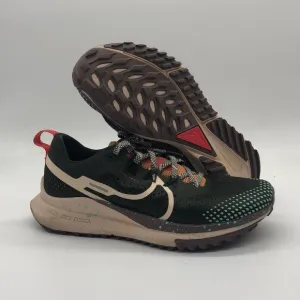 Women’s Nike React Pegasus Trail 4 Green/Tan/Brown DJ6159-300 USED Size 8.5