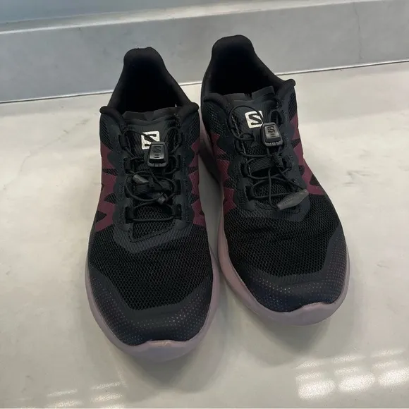 Women’s | Salomon HYPULSE Trail Running Shoes | Black/Quail | Size 7