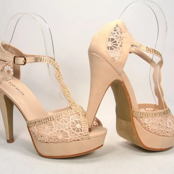 Women's Sexy Bridal Toe  Glitter Rhinestone Wedge Party Shoes