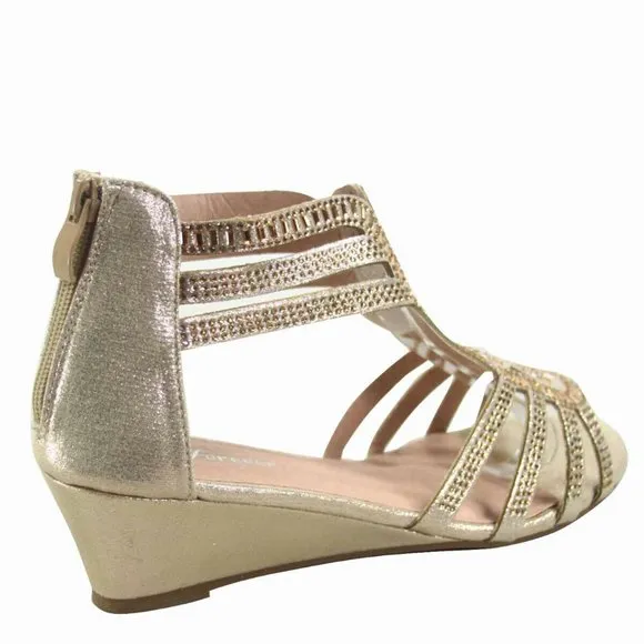 Women's Sexy Bridal Toe  Glitter Rhinestone Wedge Party Shoes