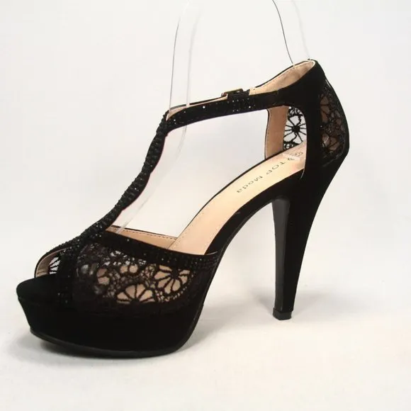 Women's Sexy Bridal Toe  Glitter Rhinestone Wedge Party Shoes