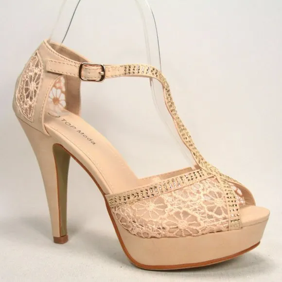 Women's Sexy Bridal Toe  Glitter Rhinestone Wedge Party Shoes