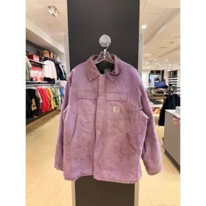 Women's Y2K Carhartt Vintage Quilted Lined Arctic Jacket Plum Purple Pink Chore
