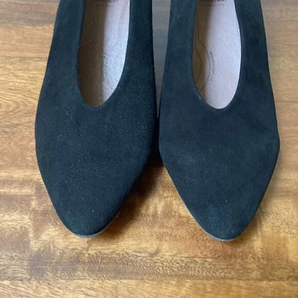 wonders made in Spain Block Heel Suede Shoes