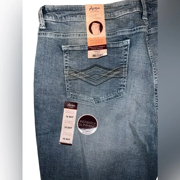 Wrangler Aura Instantly Slimming Jean 16 Short new