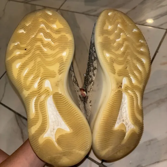 Yeezy 380 Sneakers in Pyrite - Cream and Brown