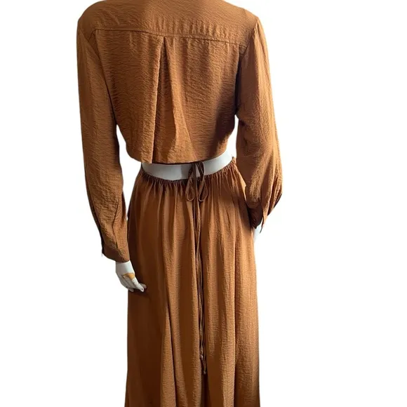 Young Fabulous &amp; Broke Helena Maxi Dress in Wholegrain Size Medium