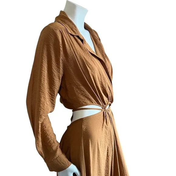Young Fabulous &amp; Broke Helena Maxi Dress in Wholegrain Size Medium