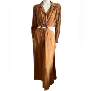 Young Fabulous &amp; Broke Helena Maxi Dress in Wholegrain Size Medium
