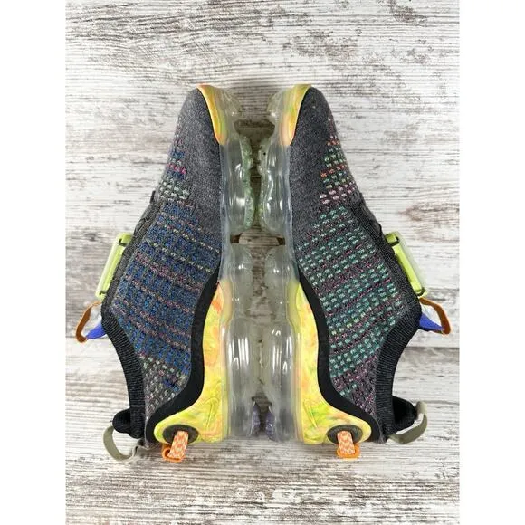 Youth Nike Air Vapormax 2020 Flyknit Iron Grey/Multicolor Sneakers Sz 5 EUC!