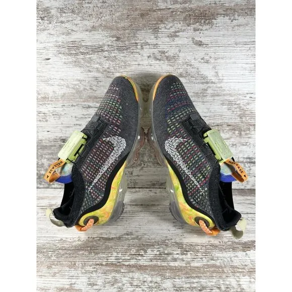 Youth Nike Air Vapormax 2020 Flyknit Iron Grey/Multicolor Sneakers Sz 5 EUC!