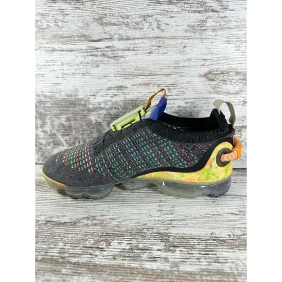Youth Nike Air Vapormax 2020 Flyknit Iron Grey/Multicolor Sneakers Sz 5 EUC!
