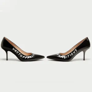 ZARA  Ambitious Unstoppable Black Pointed Toe HeelShoes 39