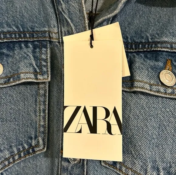 Zara  Beltet Denim Dress Blue Size XS
