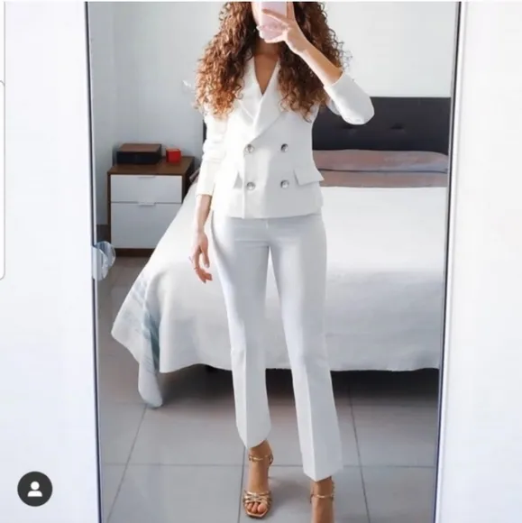 Zara * Double Breasted Cropped Blazer Size M