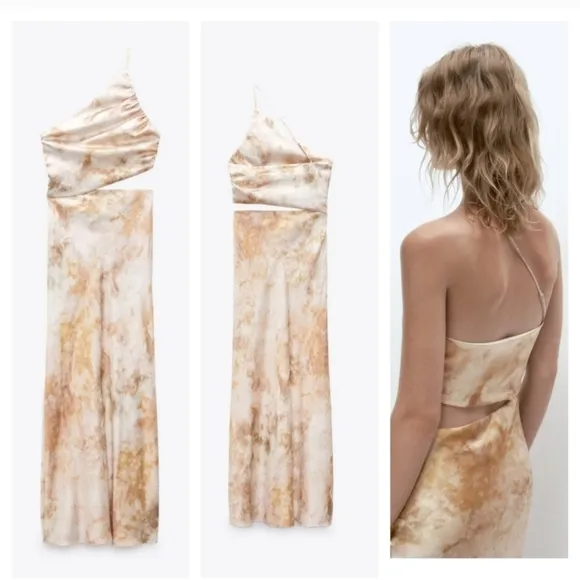 Zara Dress * Cut Out Satin Effect