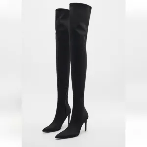 Zara * heeled over the knee boots size 7.5