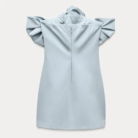 Zara NWT strapless bow dress Size XS